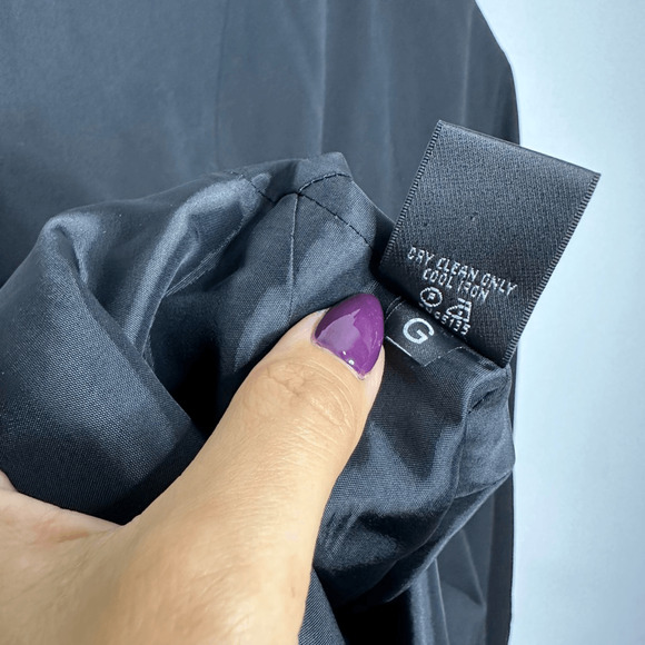 LAFAYETTE 148 BLACK 3 Button BLAZER classic collar virgin wool career women's 14 - Picture 7 of 8